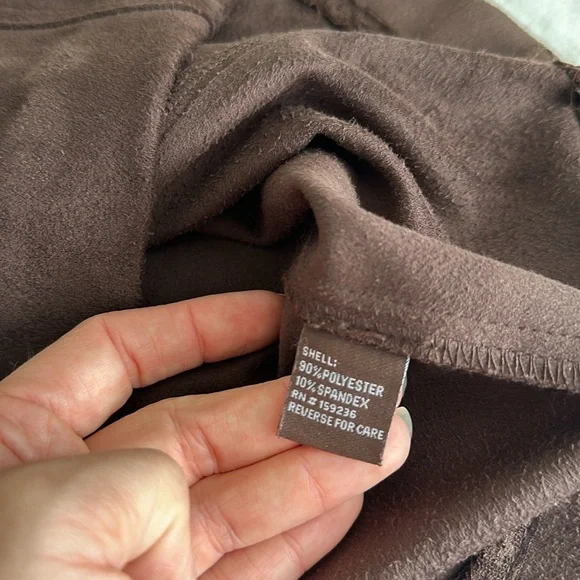 J.MCLAUGHLIN Rowena Skirt Brown, Pencil Midi In Mocha With Faux Suede Design - Picture 7 of 9